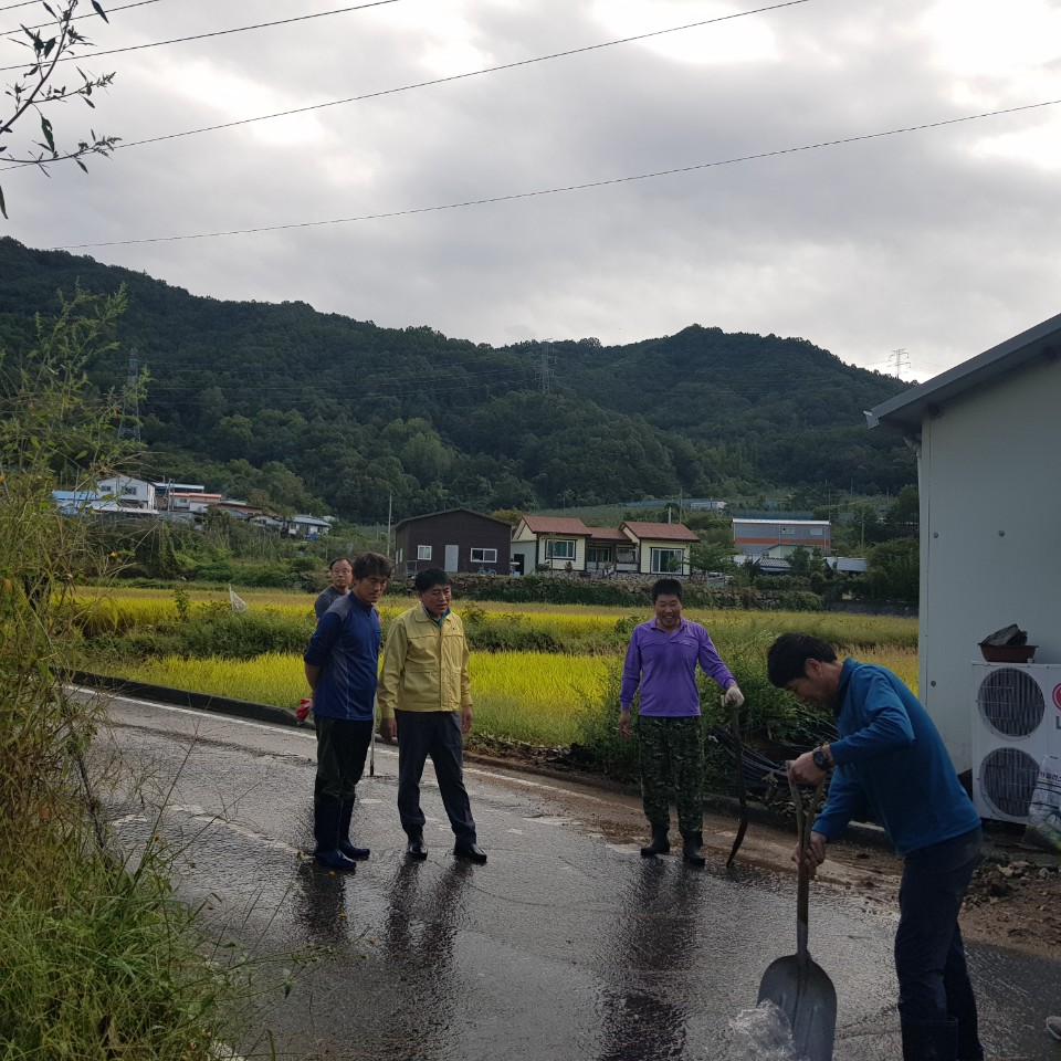 성주군의회, 태풍 피해복구 현장 방문